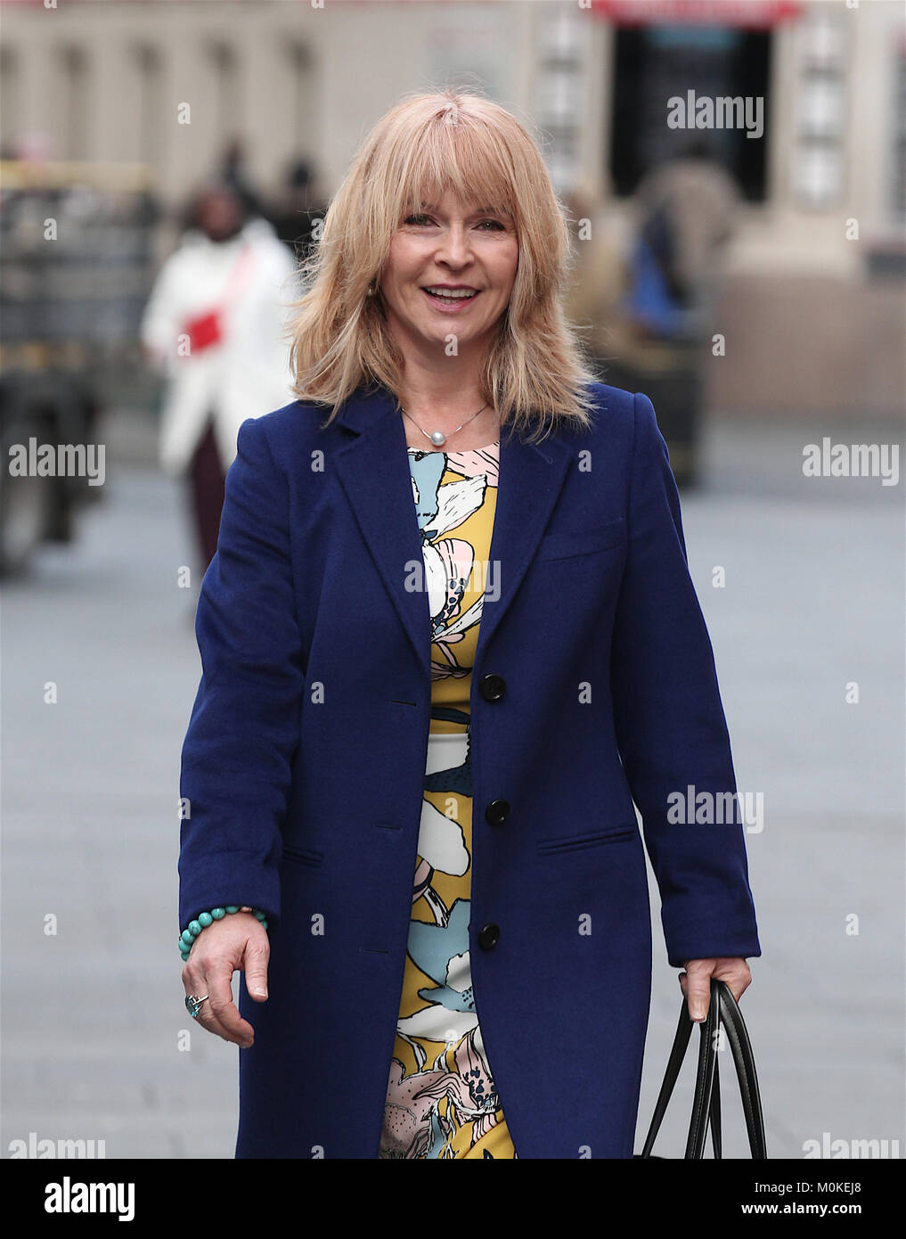 London, Großbritannien. 22. Januar, 2018. Toyah Willcox Sänger gesehen verlassen Global Media Stockfoto