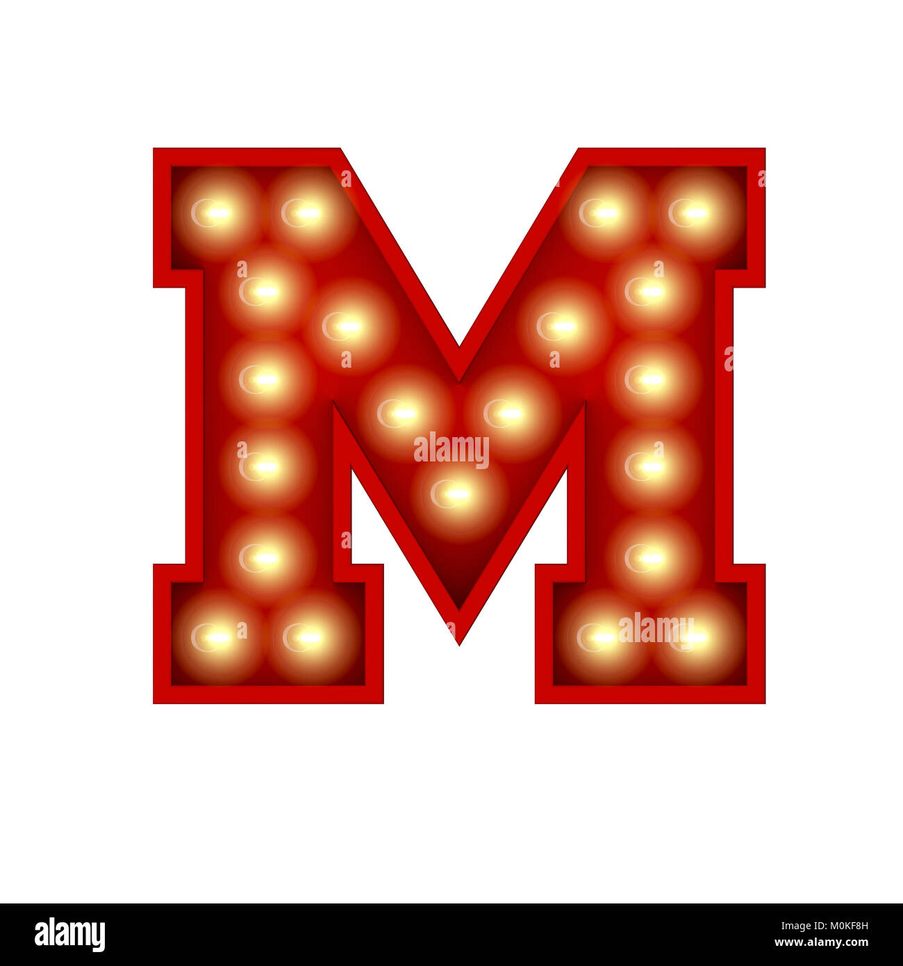 Vintage Kino Theater Broadway Schriftzug. Schreiben M. 3D-Rendering Stockfoto