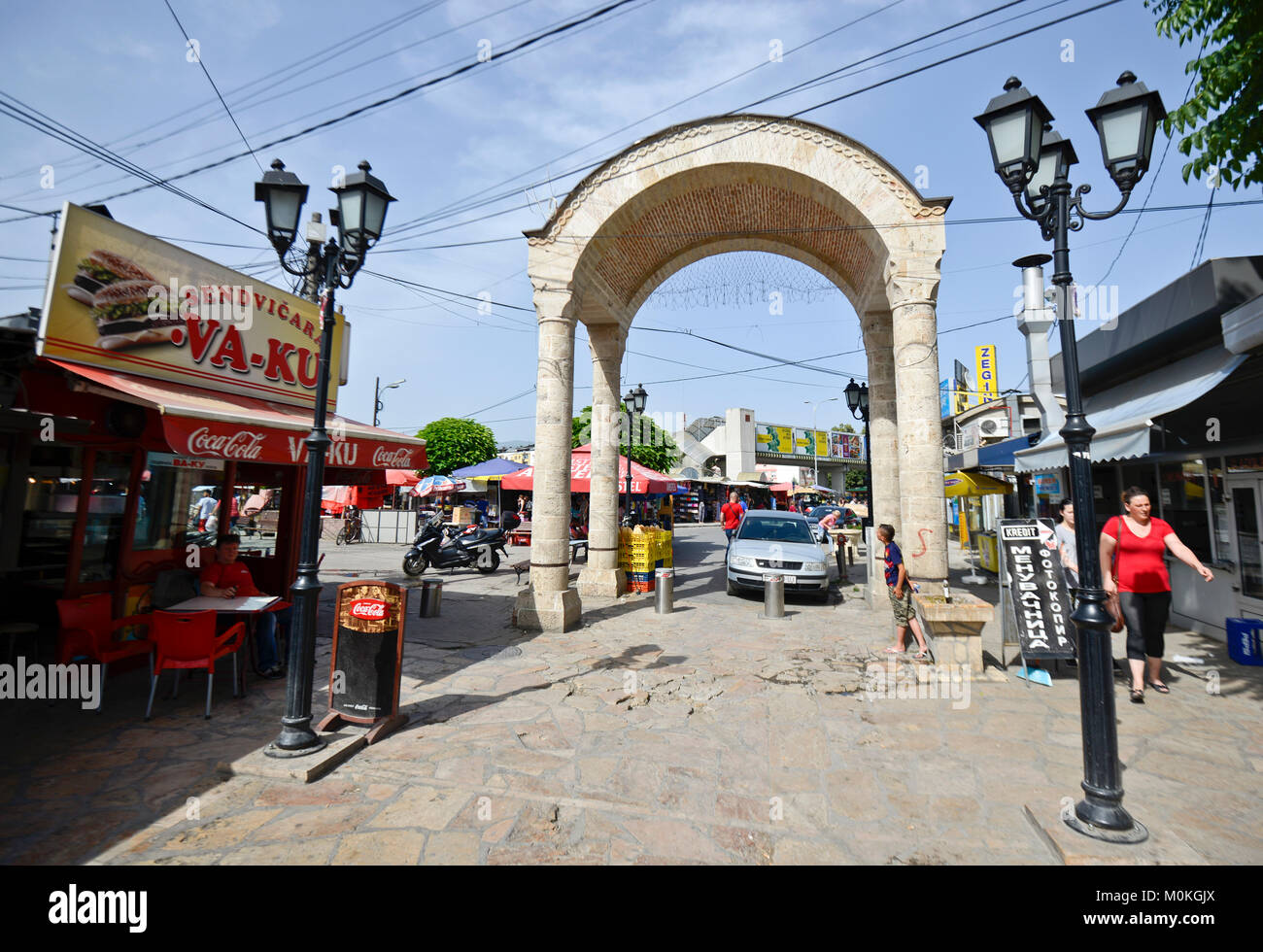 Alte Basar von Skopje, Mazedonien Stockfoto