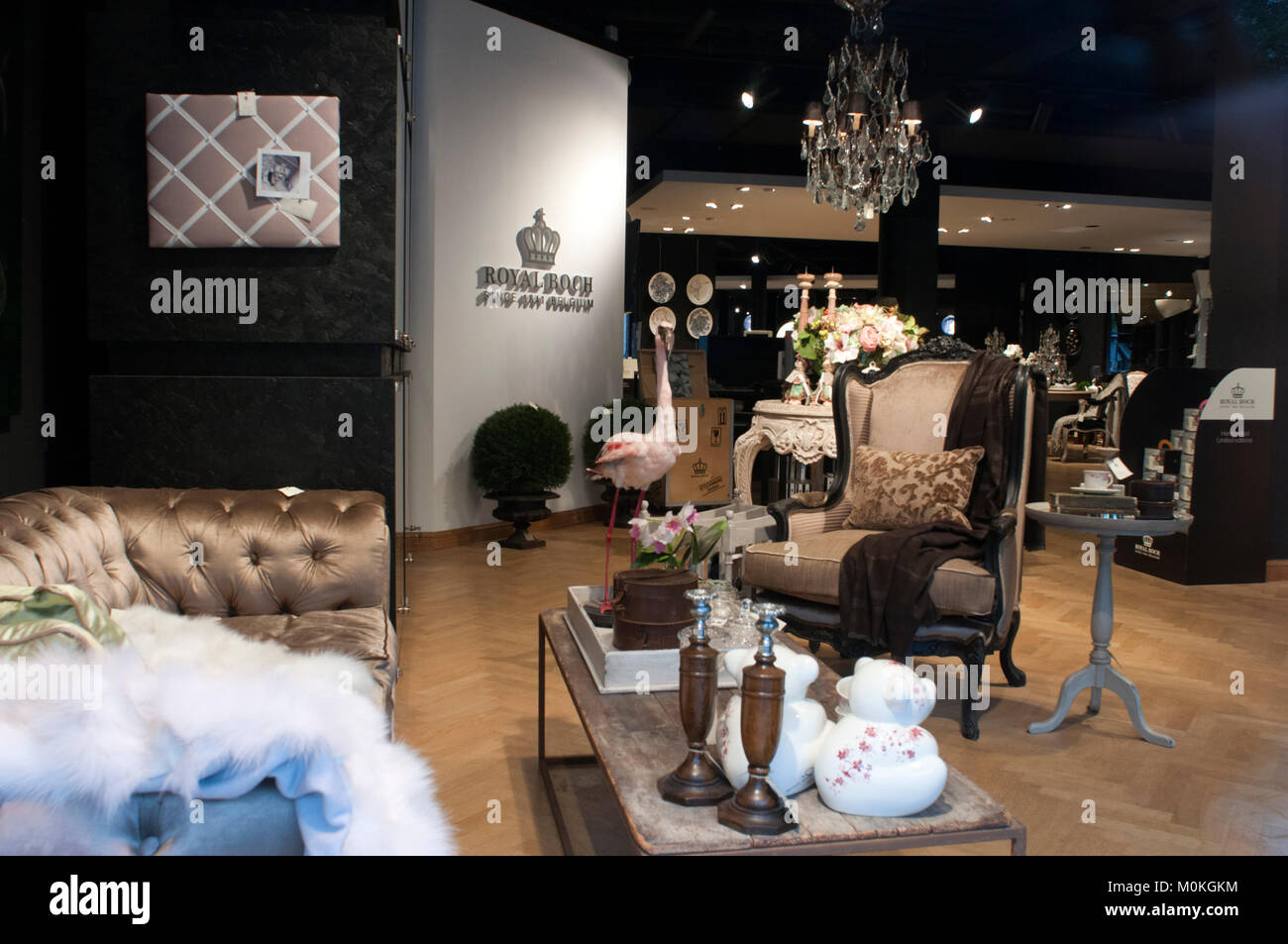 Königlicher Quatsch luxuriöse Dekoration Shop am Sablon Brüssel Belgien Stockfoto
