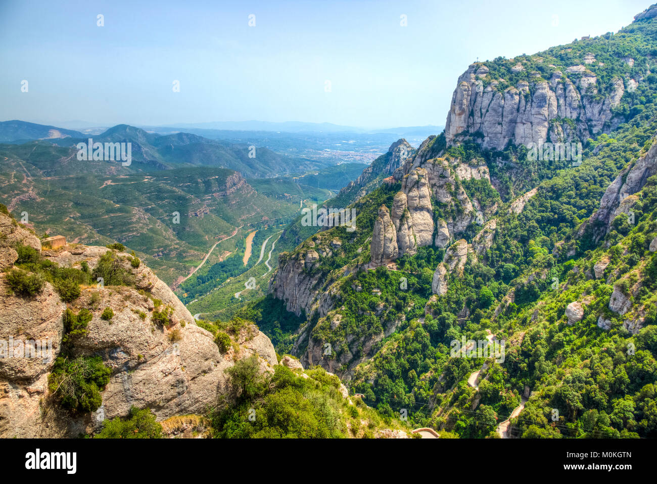 Bestimmten Landschaft in Berg Montserrat in Katalonien, Spanien. Stockfoto