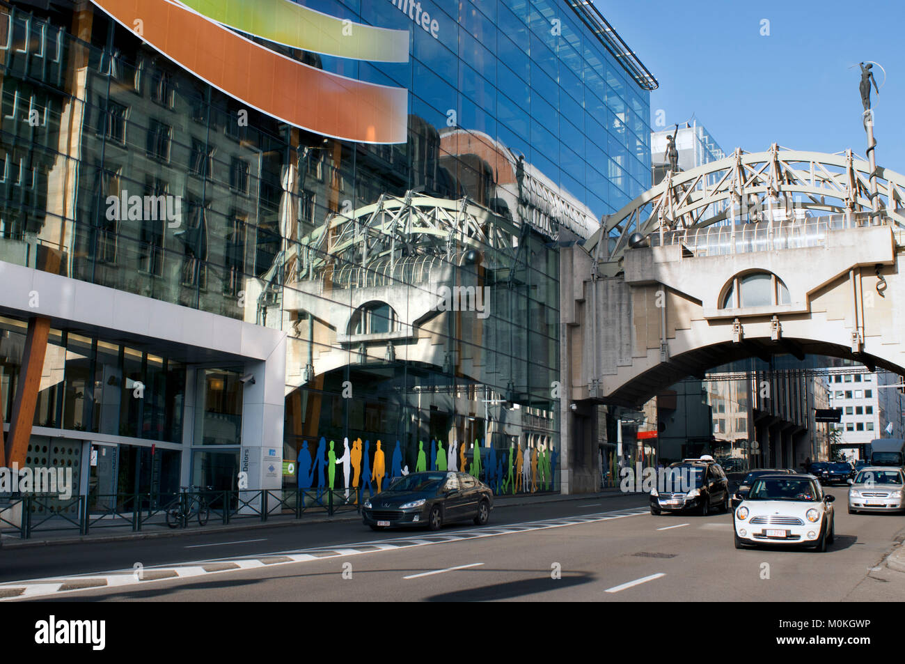 Bürogebäude des Ausschusses der Regionen der Europäischen Union in Brüssel, Belgien Stockfoto