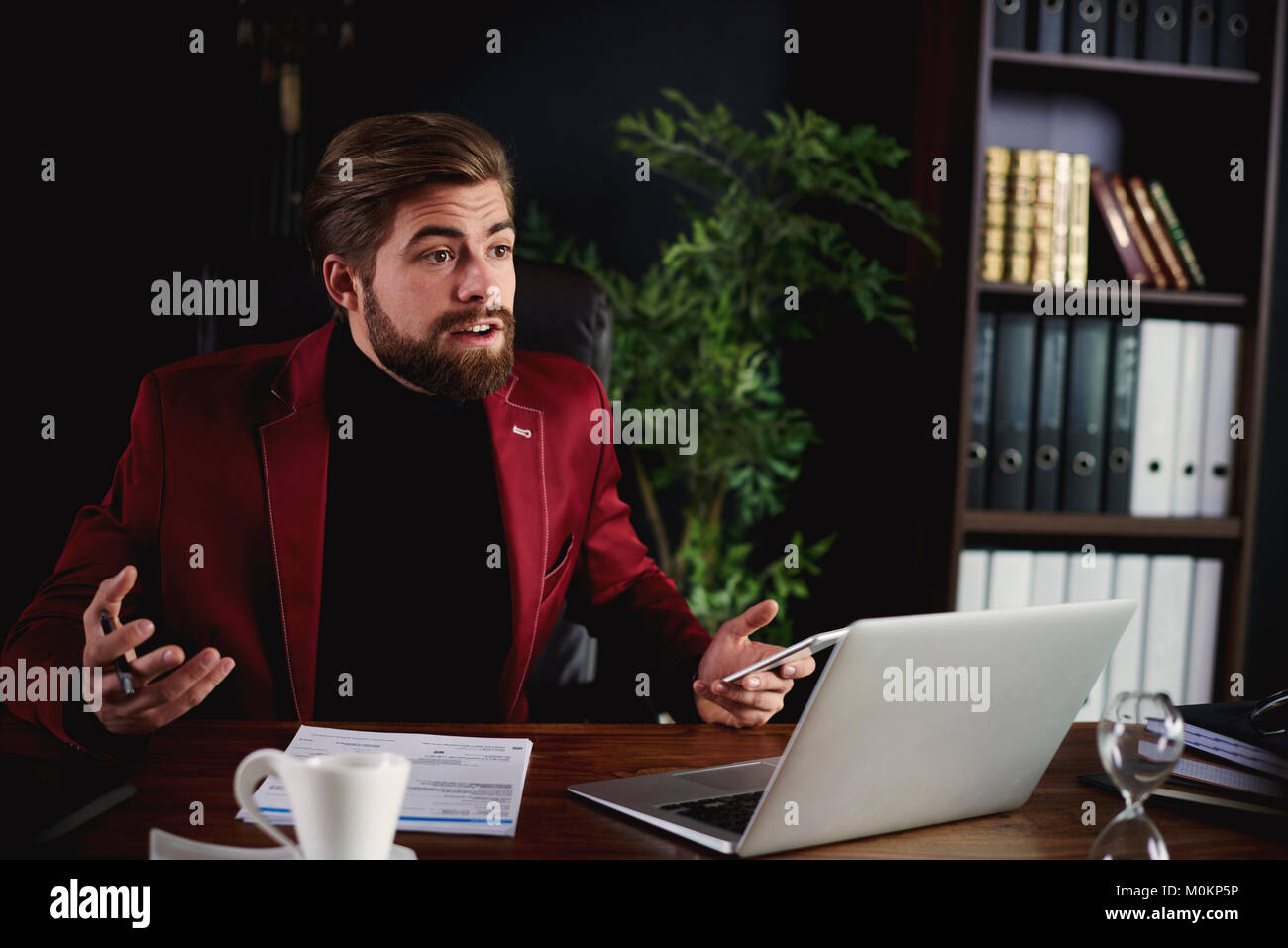 Nein ich habe nicht Zeit haben Stockfoto