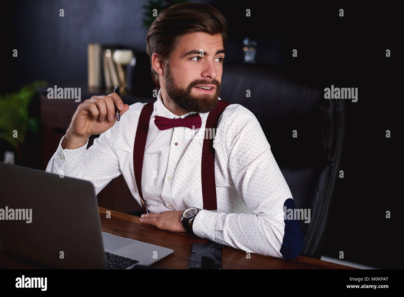 Business Person im Büro arbeiten Stockfoto