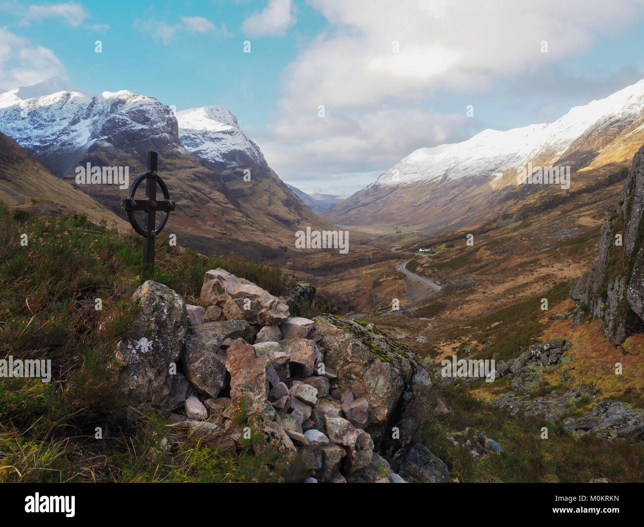 Den Pass von Glencoe, Argyll und Bute, Schottland. Stockfoto