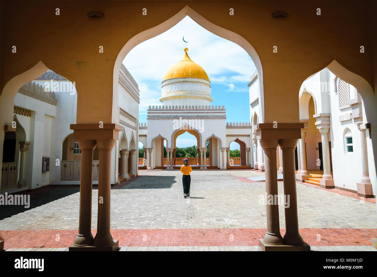 Die Architektur der Großen Moschee ist eines der besten in den Philippinen. Stockfoto