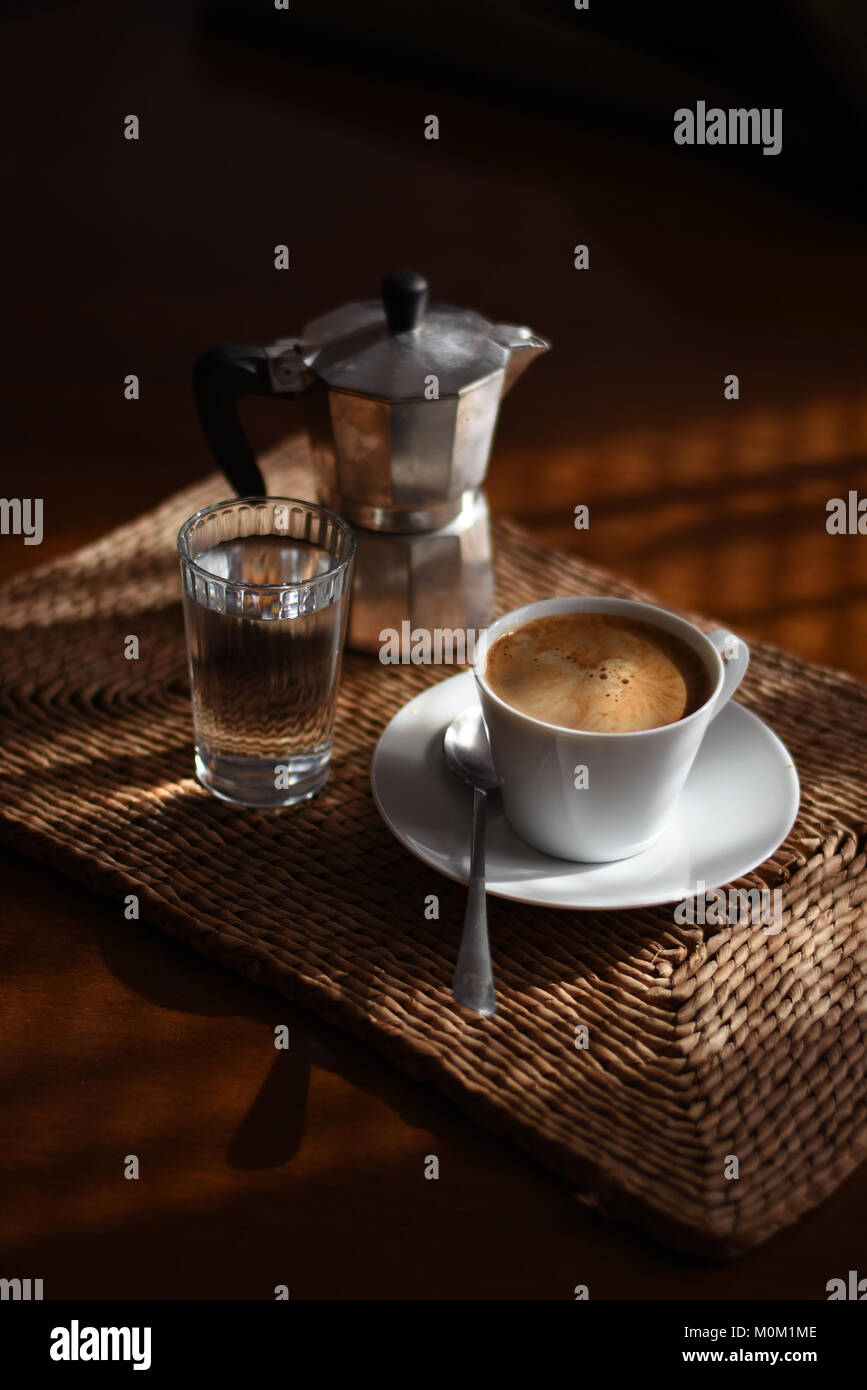 Kaffeezeit Stockfoto