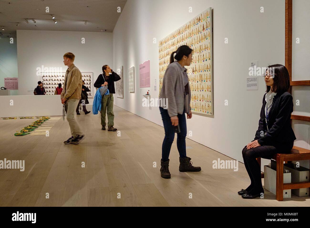 Japan, Honshu Island, Region Kanto, Tokyo Roppongi Hills Mori Tower, Mori Art Museum, Ausstellung des indischen Künstlers N. S. Harsha Stockfoto