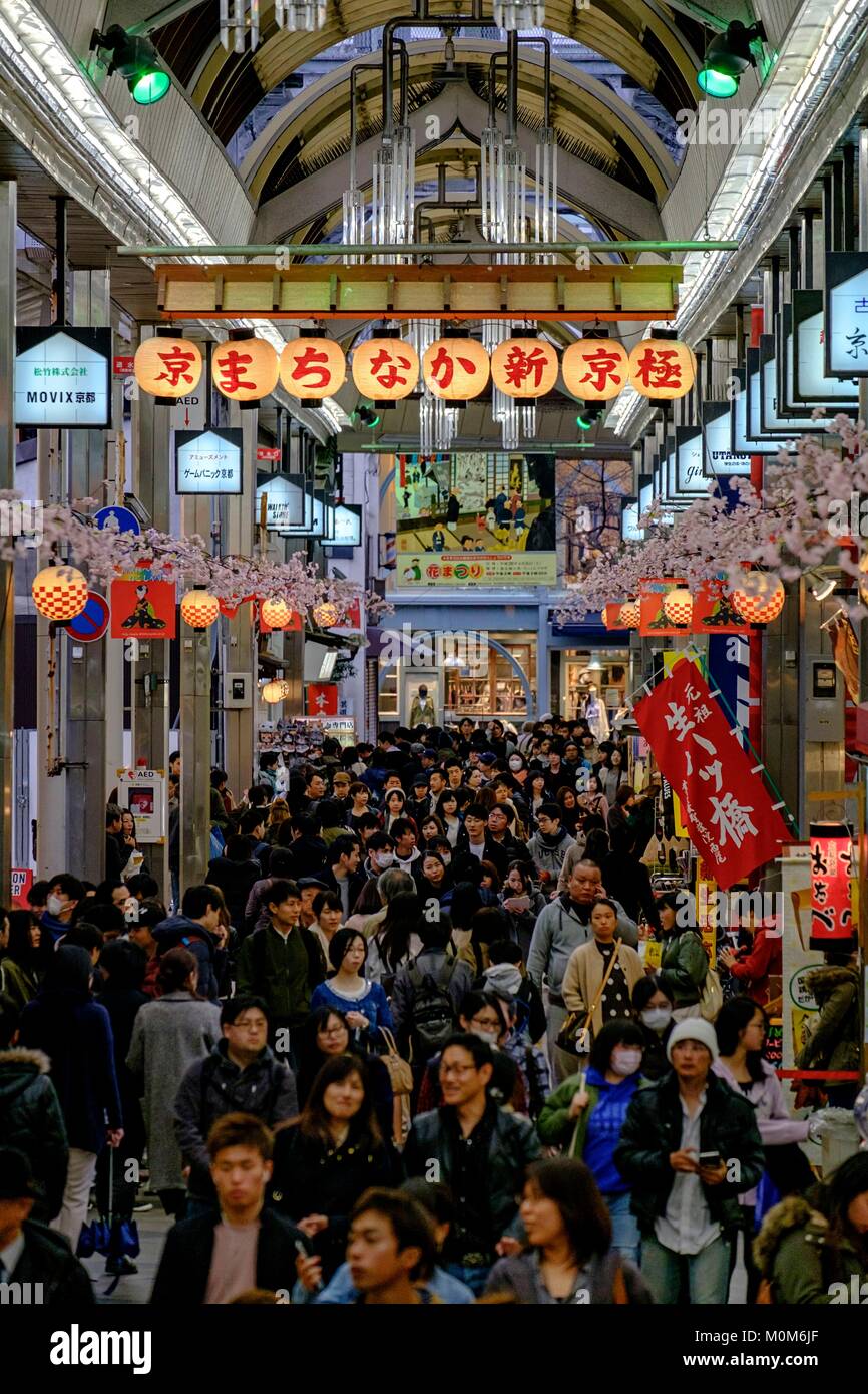 Japan, Insel Honshu, Kansaï region, Kyoto, teramachi Straße Stockfoto