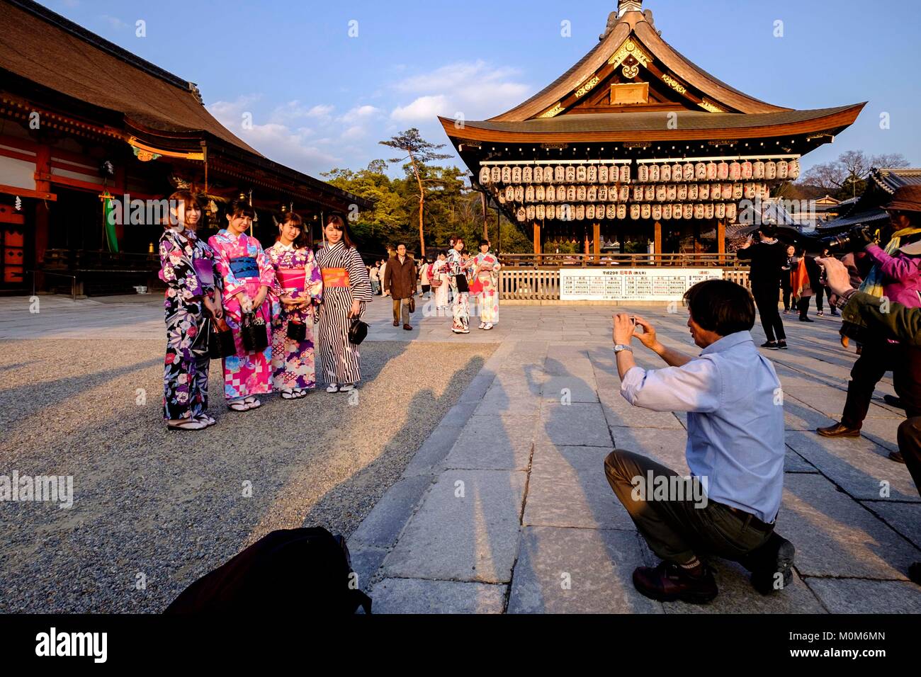 Japan, Insel Honshu, Kansaï region, Kyoto, Gion, Tempel von Yasakai Stockfoto