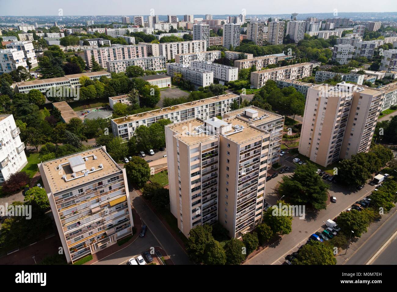 Frankreich, Val de Marne, Creteil, Mont Mesly Bezirk von dem ...