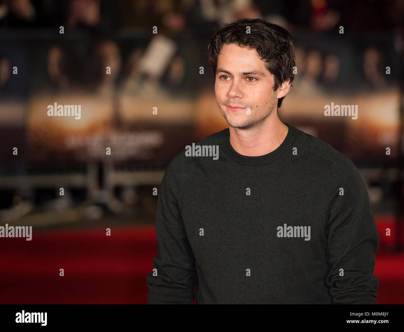 London, Großbritannien. 22 Jan, 2018. Dylan O'Brien besucht die 'Maze Runner: Der Tod Heilen" Film Premiere, London, Großbritannien - 22 Jan 2018 Credit: Gary Mitchell/Alamy leben Nachrichten Stockfoto