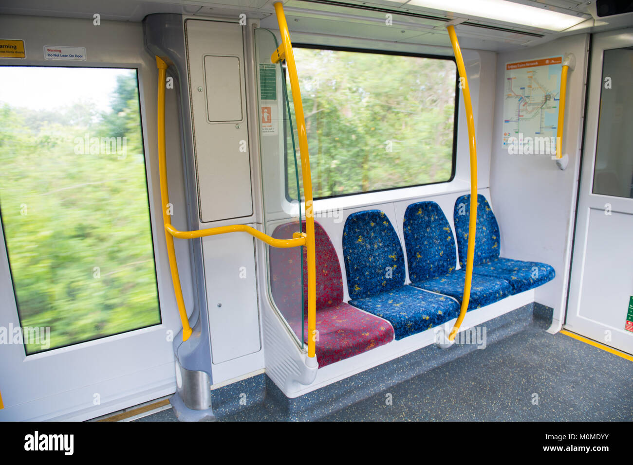 Sydney, Australien - 23. Januar 2018: Große trian Störungen für die 'Transport Sydney Züge' Network ab dem 25. Januar geplant. Abgebildet ist die in einem Waggon. Credit: mjmediabox/Alamy leben Nachrichten Stockfoto