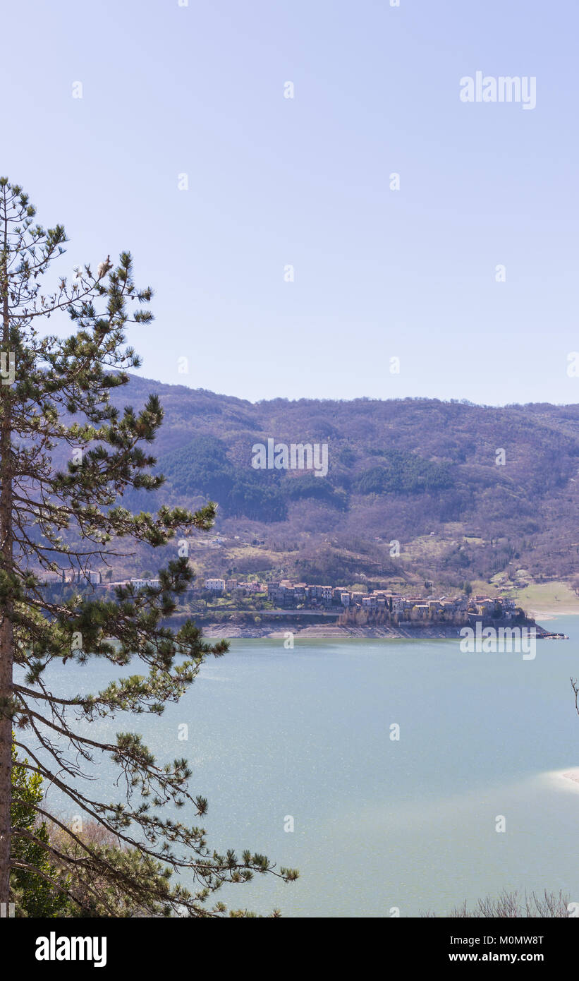 Colle di Tora. Latium, Italien. 26. Februar 2017 Stockfoto