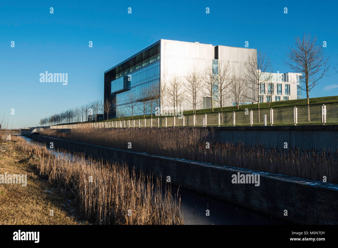 Modernes Laborgebäude am bioQuarter in Edinburgh, Schottland, Vereinigtes Königreich Stockfoto