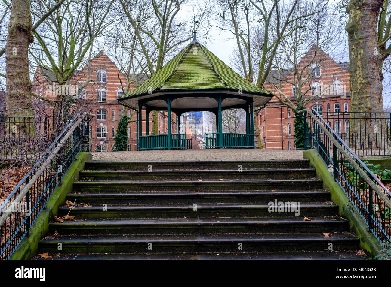 Musikpavillon bei Arnold Circus, Boundary Estate, Bethnal Green, Tower Hamlets. Stockfoto