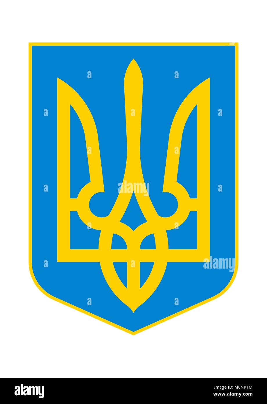 Das Kleine Wappen Der Ukraine Tryzub Diese Auslegung Entspricht Der das-kleine-wappen-der-ukraine-tryzub-diese-auslegung-entspricht-der