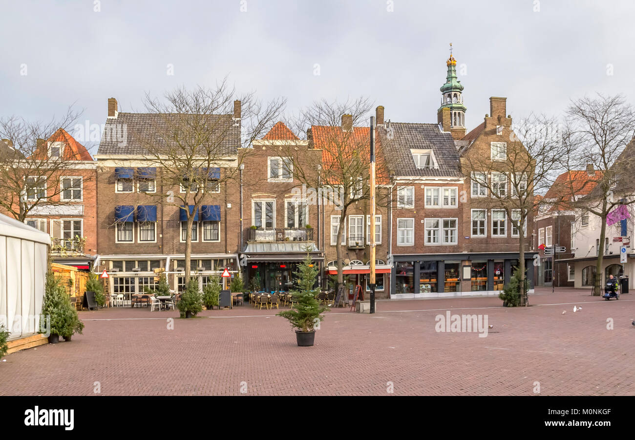 Blick auf die Stadt Middelburg in der niederländischen Provinz Zeeland Stockfoto