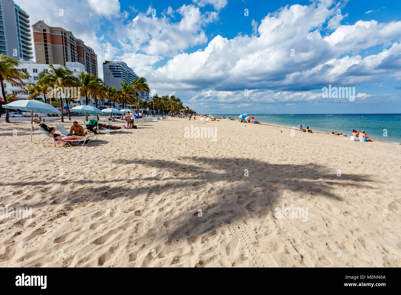 Strand in Ft. Lauderdale, Florida, USA Stockfoto