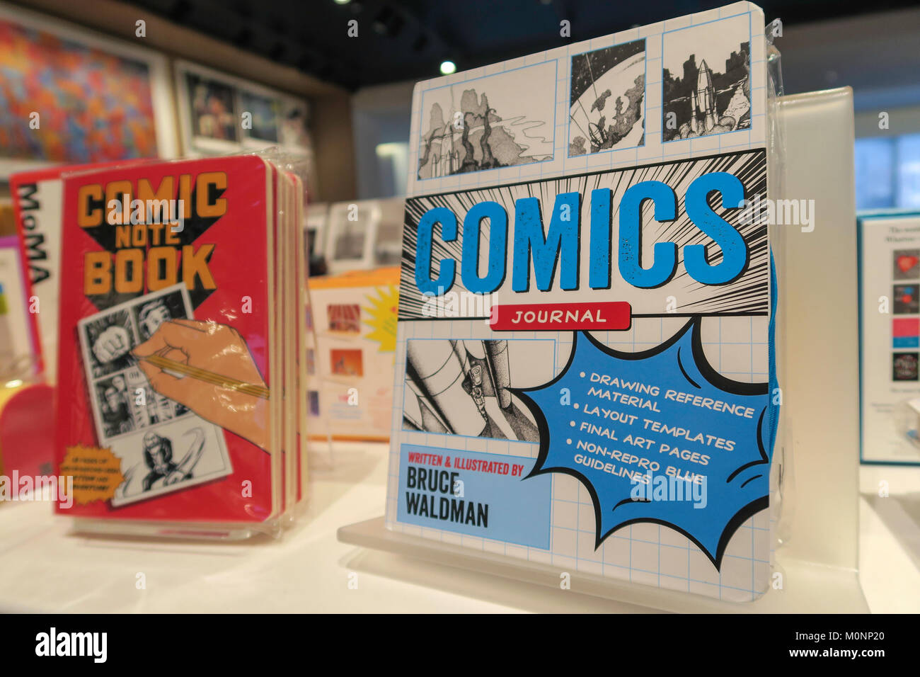 Geschenk Shop im Museum of Modern Art, New York City, USA Stockfoto