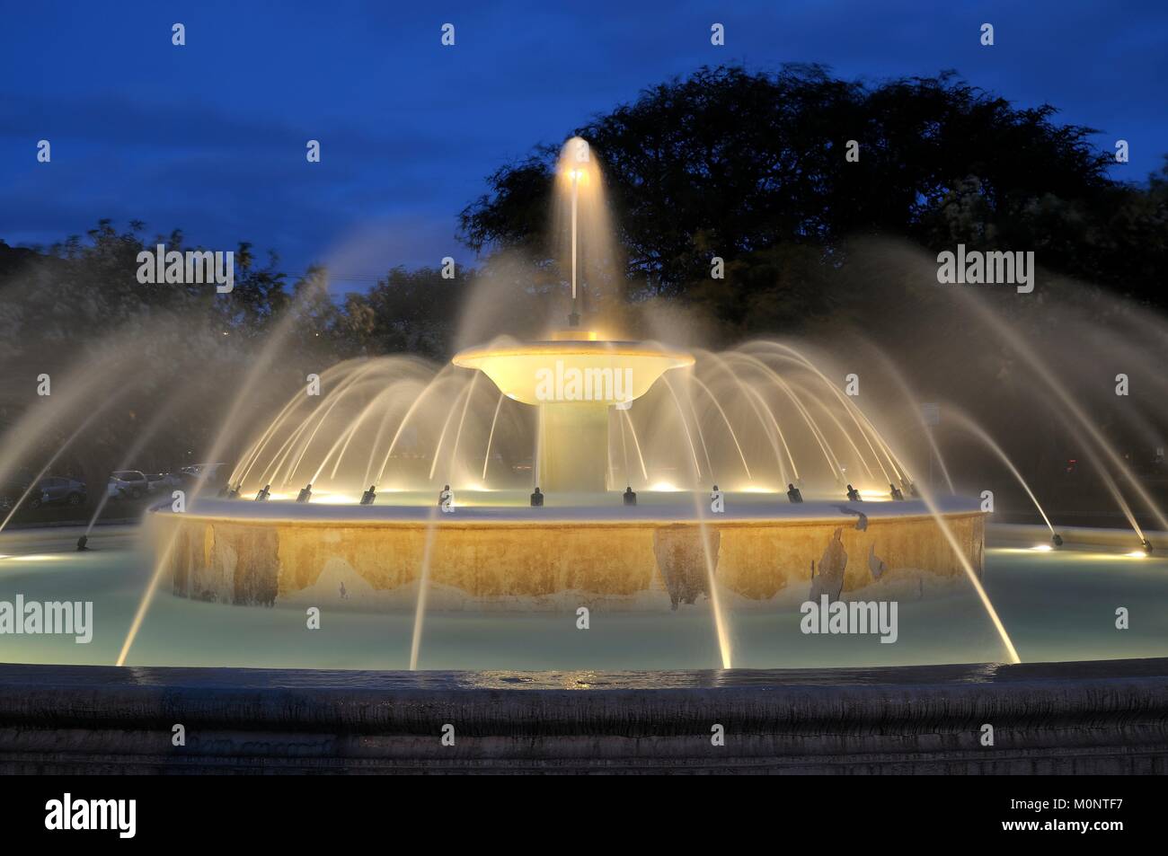 Der Kapiolani Park Brunnen Stockfoto