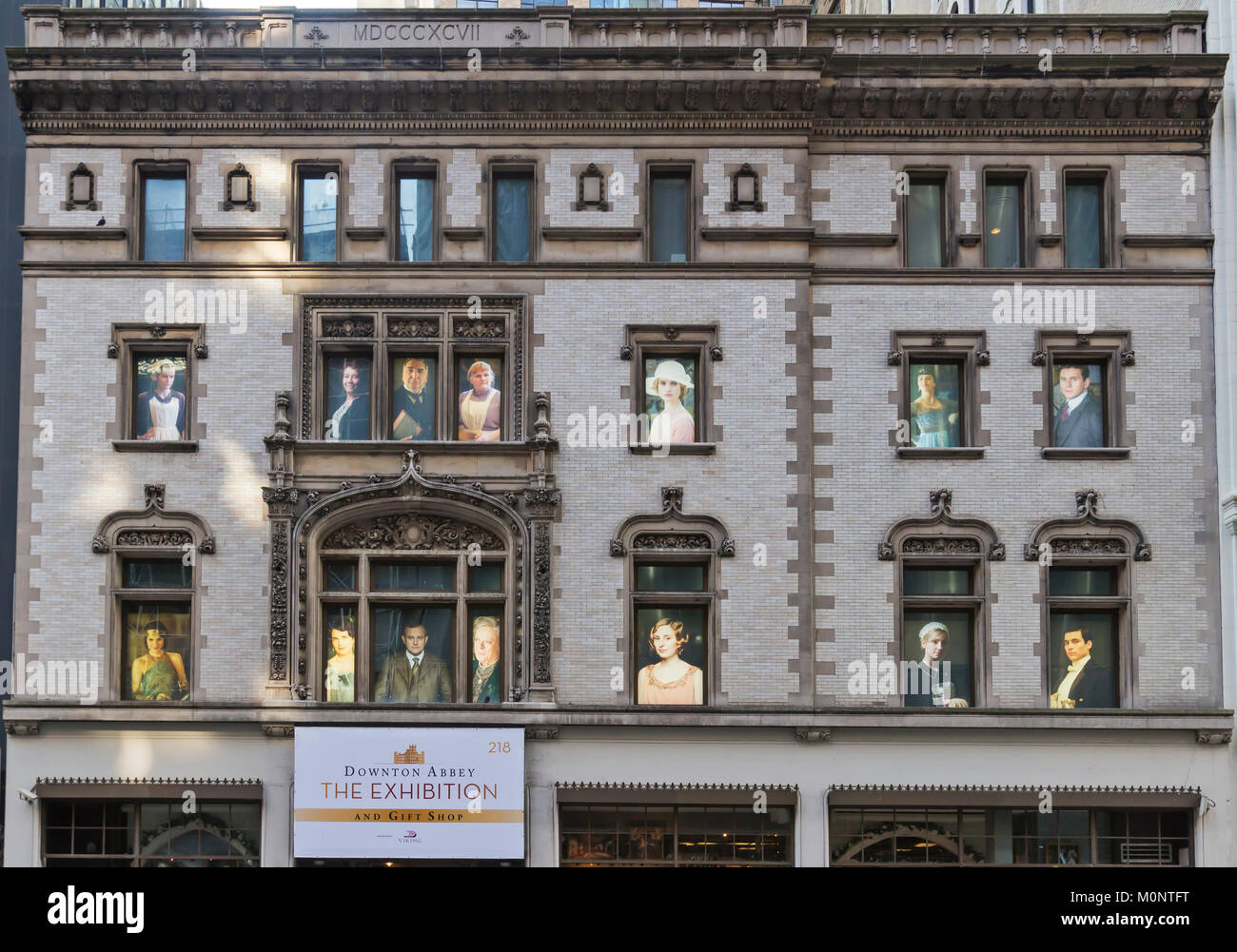 Ein Downton Abtei Exponat auf der Anzeige für die Fans der Britischen zeigen. Stockfoto