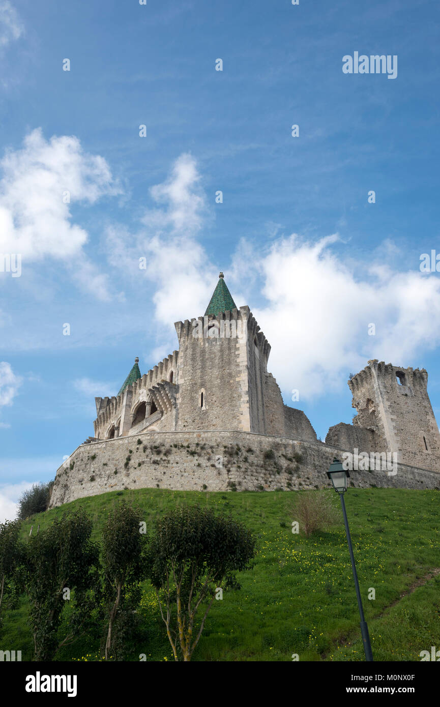 Mittelalterliche Porto de Mós Schloss, in der Nähe von Leiria, Portugal Stockfoto