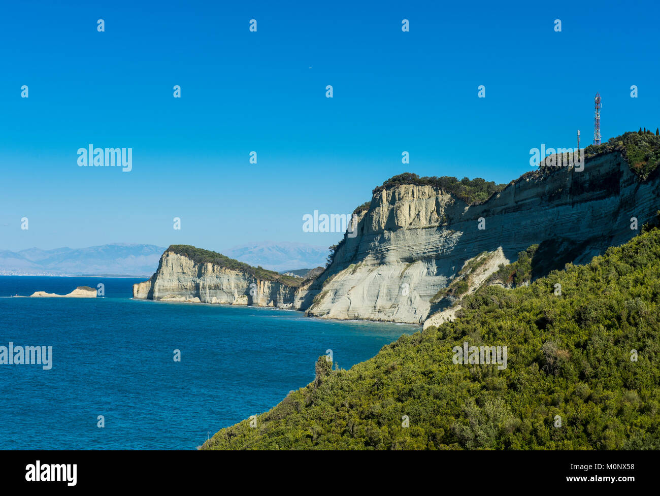 Nördlichsten punkt Kap Drastis, Korfu, Ionische Inseln, Griechenland Stockfoto