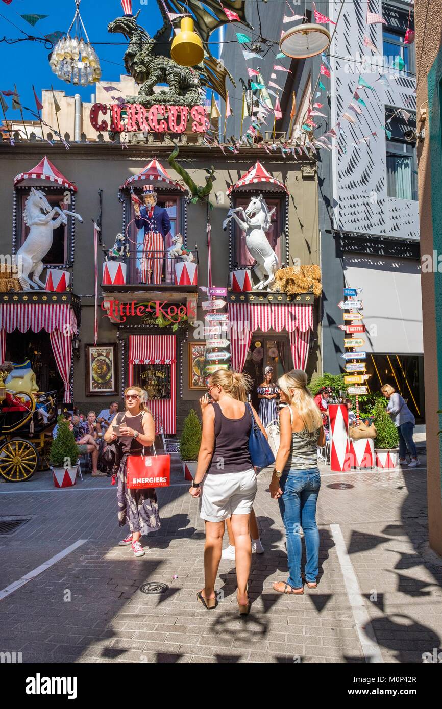 Griechenland, Athen Psiri (OU) Bezirk Psyri, ein wenig Kochen im retsaurant Karaiskaki Straße Stockfoto