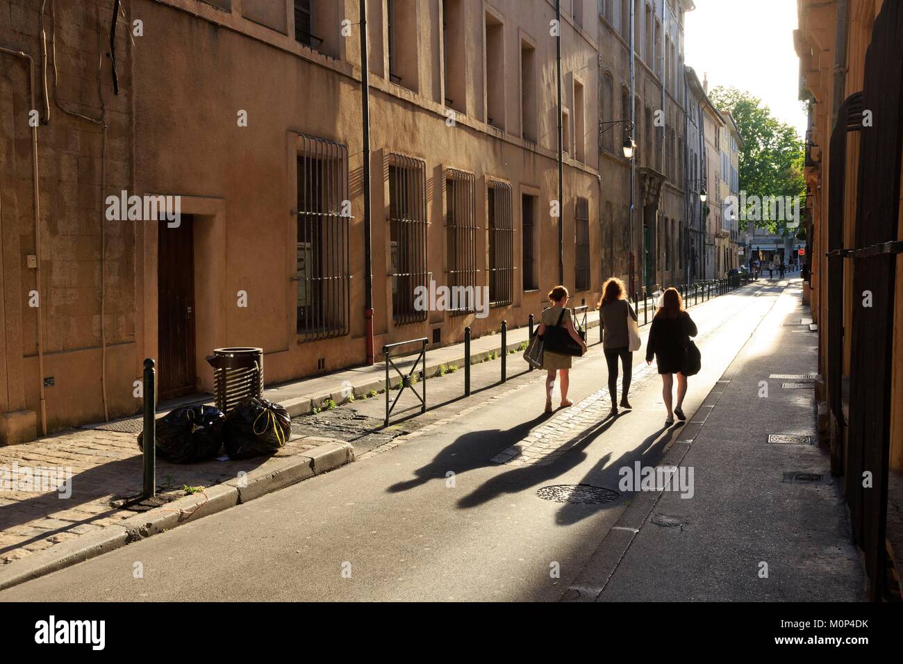Frankreich, Bouches-du-Rhône, Aix-en-Provence, rue Leydet Stockfoto