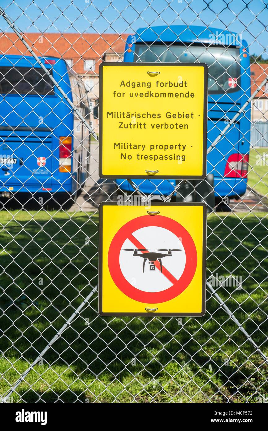 Dänemark, Seeland, Kopenhagen, Drone Flug verboten Stockfoto