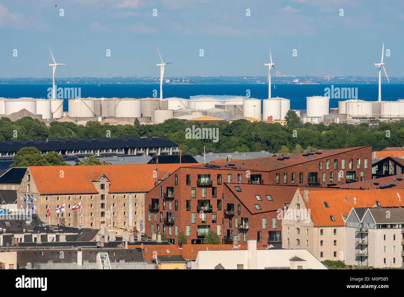 Dänemark, Seeland, Kopenhagen, Lagerräume und Behälter Stockfoto