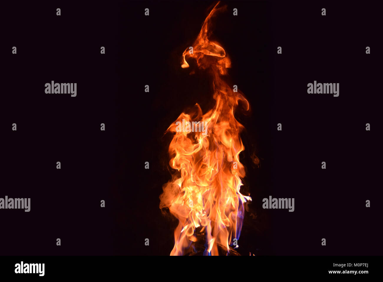 Feuer Flamme wie eine Schlange Stockfoto