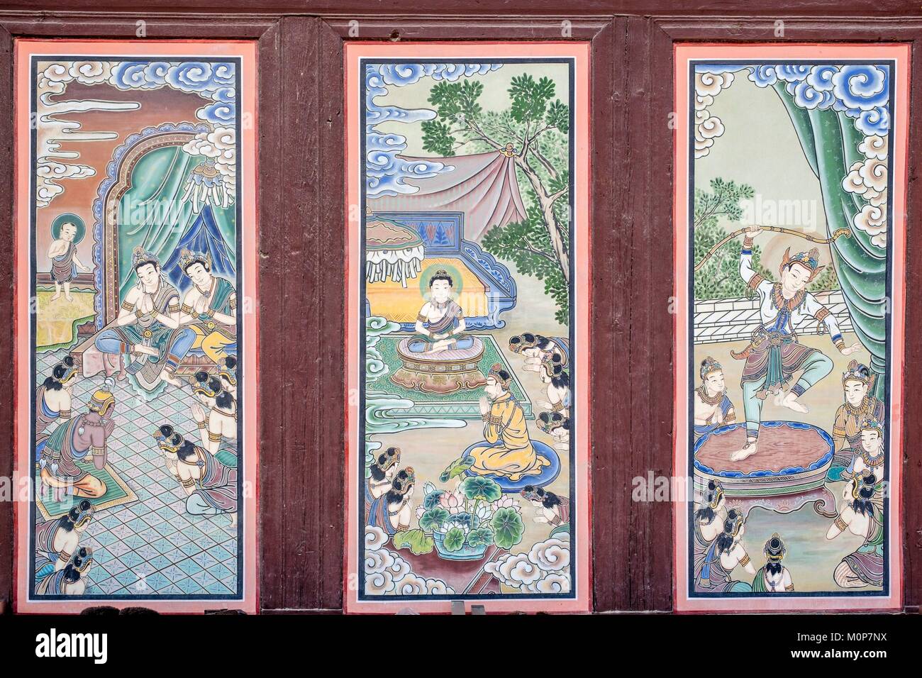 Südkorea, Seoul, Jongno-gu Bezirk, Jogyesa Tempel im Jahre 1395 gegründet, ist der Sitz der Jogye Order des koreanischen Buddhismus Stockfoto
