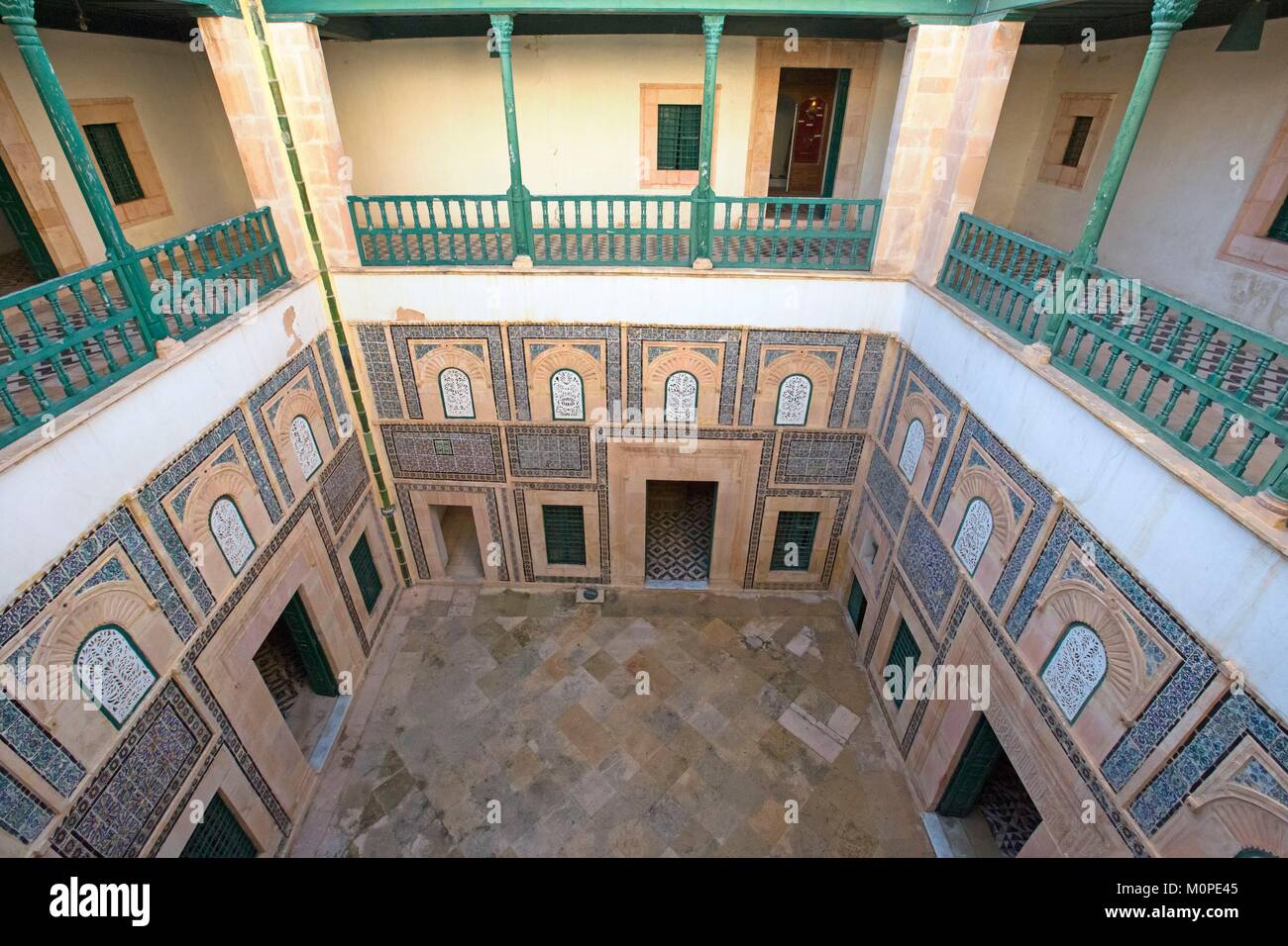 Tunesien, Sfax, Medina, altes Haus, Terrasse Stockfoto