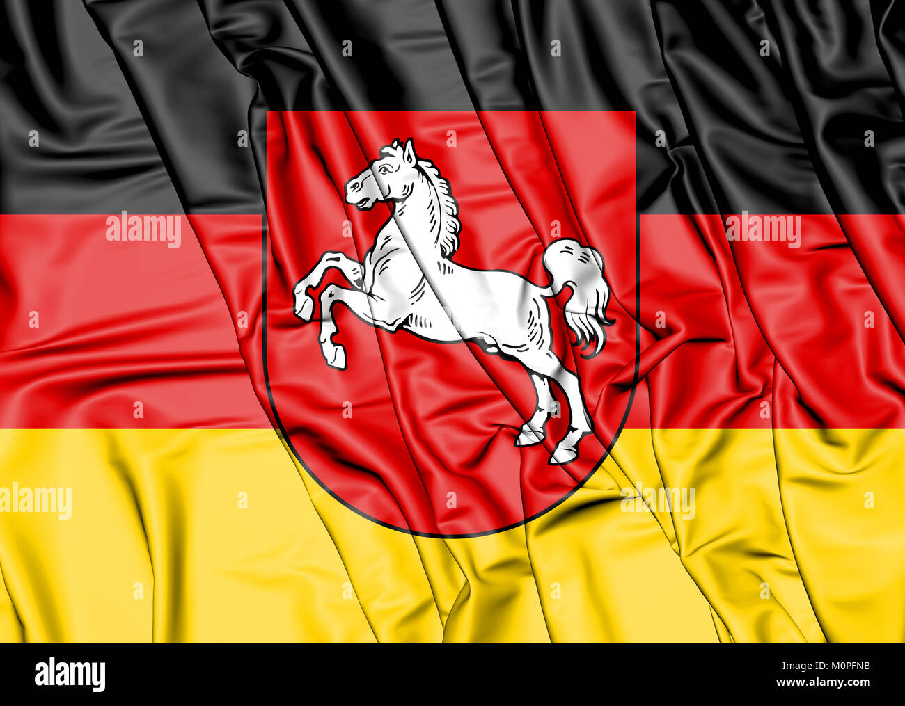Flagge Niedersachsen – 60x90 Cm, Gartenflagge Für Balkon, Zaun Oder Veranstaltungen