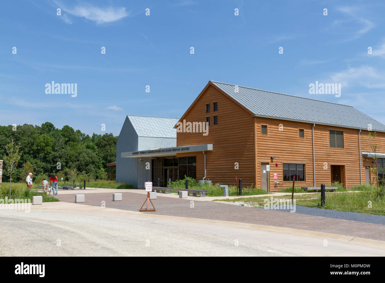 Der Harriet Tubman Underground Railroad Visitor Centre, Kirche Creek, Maryland, Vereinigte Staaten. Stockfoto