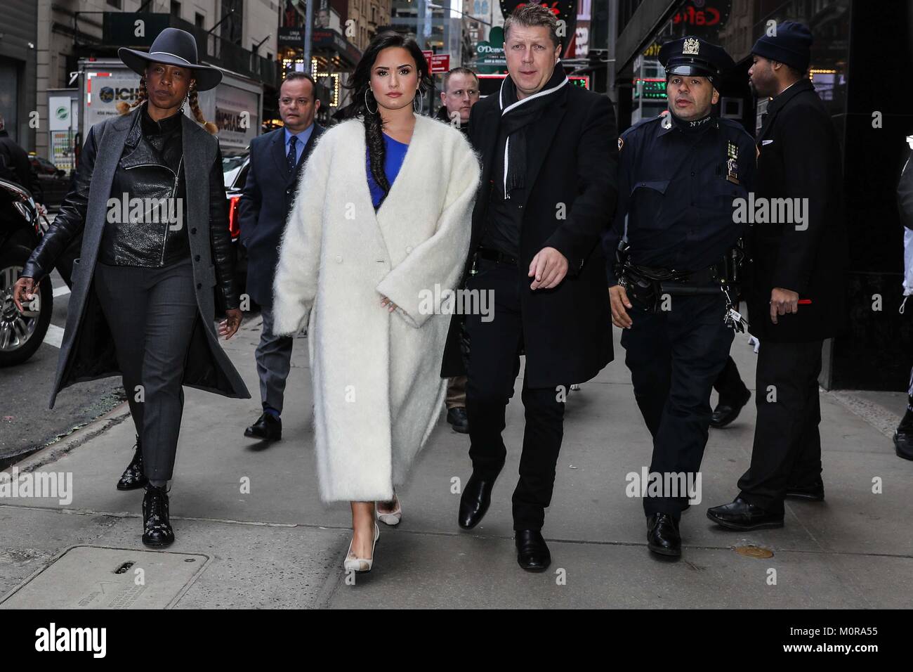 New York, Vereinigte Staaten. 24 Jan, 2018. Amerikanische Sängerin Demi Lovato ist in Manhattan in New York City am Mittwoch, 31.01.24. (Foto: VANESSA CARVALHO/BRASILIEN FOTO PRESSE) Credit: Brasilien Foto Presse/Alamy leben Nachrichten Stockfoto