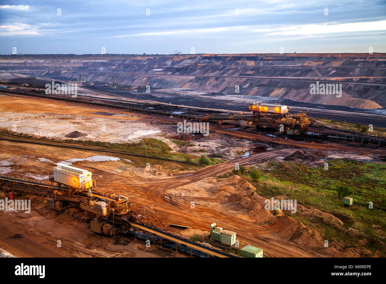 Deutschland, Nordrhein-Westfalen, Juechen, Garzweiler Oberfläche mine Stockfoto