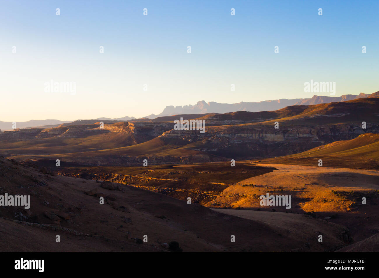 Panorama, Golden Gate Highlands National Park, Südafrika. Afrikanische Landschaft Stockfoto