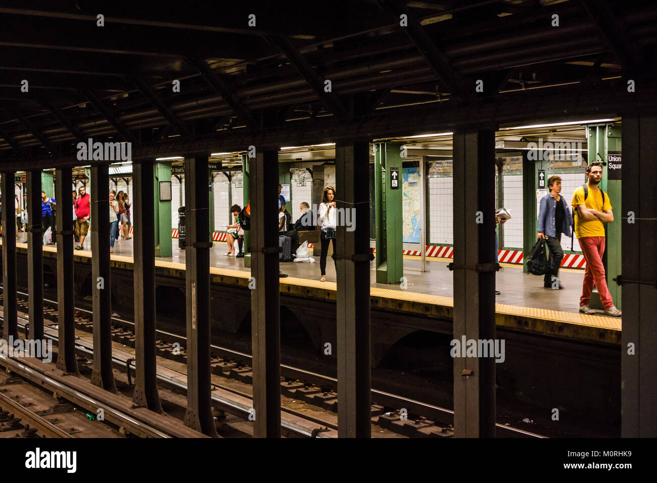 14. Straße - Union Square U-Bahn Station Manhattan New York, New York, USA Stockfoto