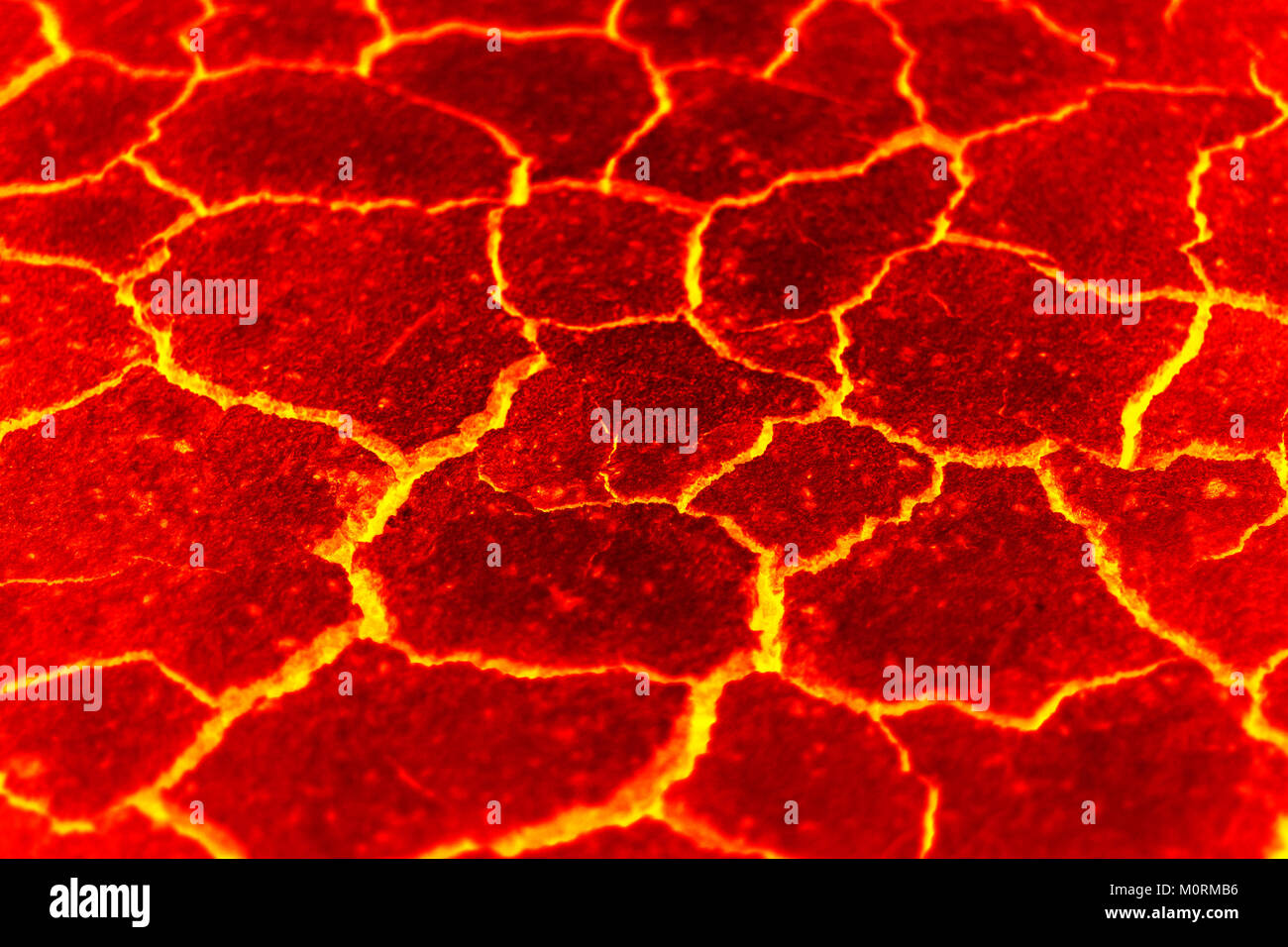 Magma Hintergrund, das Rote riss Abstract für Hintergrund Stockfoto