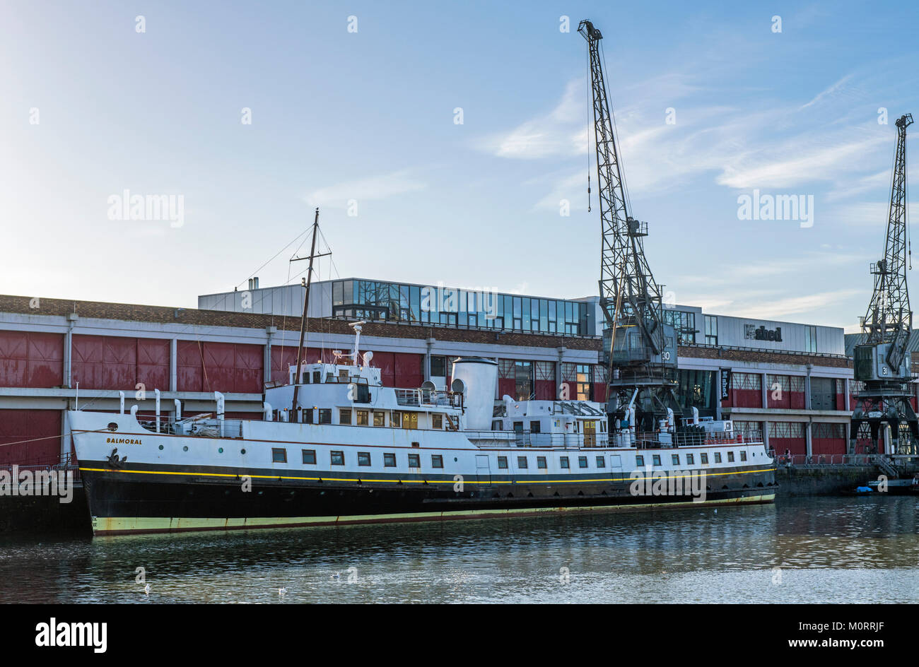Die MV Balmoral günstig bis in den Hafen von Bristol, wo es jetzt ist. Stockfoto