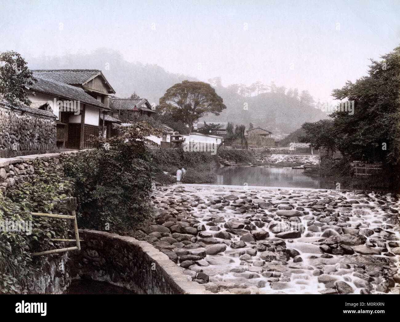 C. 1880 Japan - Nakshima-gawa Nagasaki Stockfoto