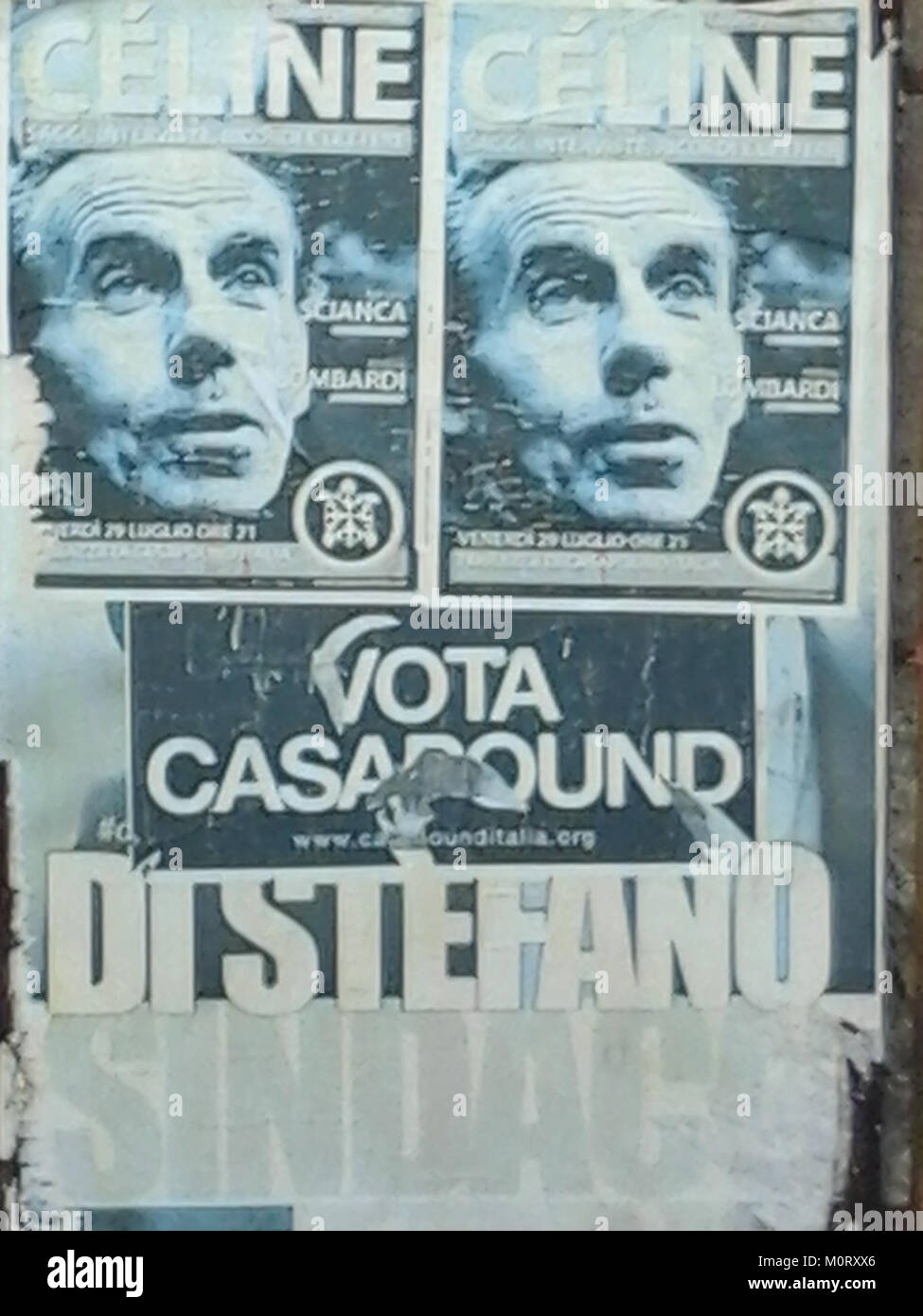 CasaPound ist eine italienische politische Bewegung, die 2016 in Italien aktiv war. Stockfoto
