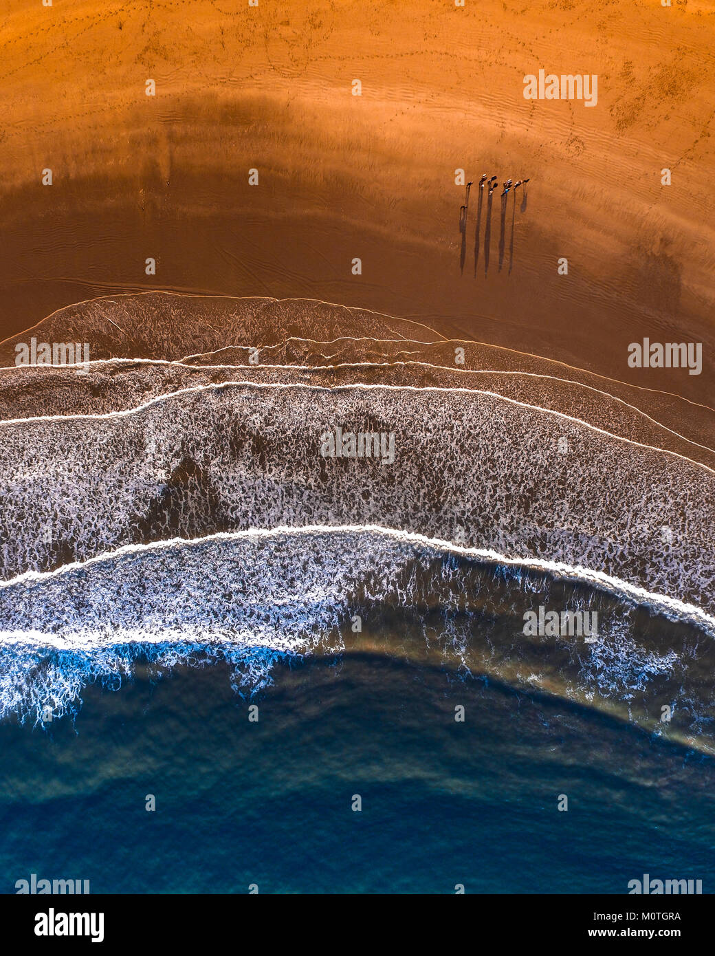 Drone Foto der Strand Stockfoto