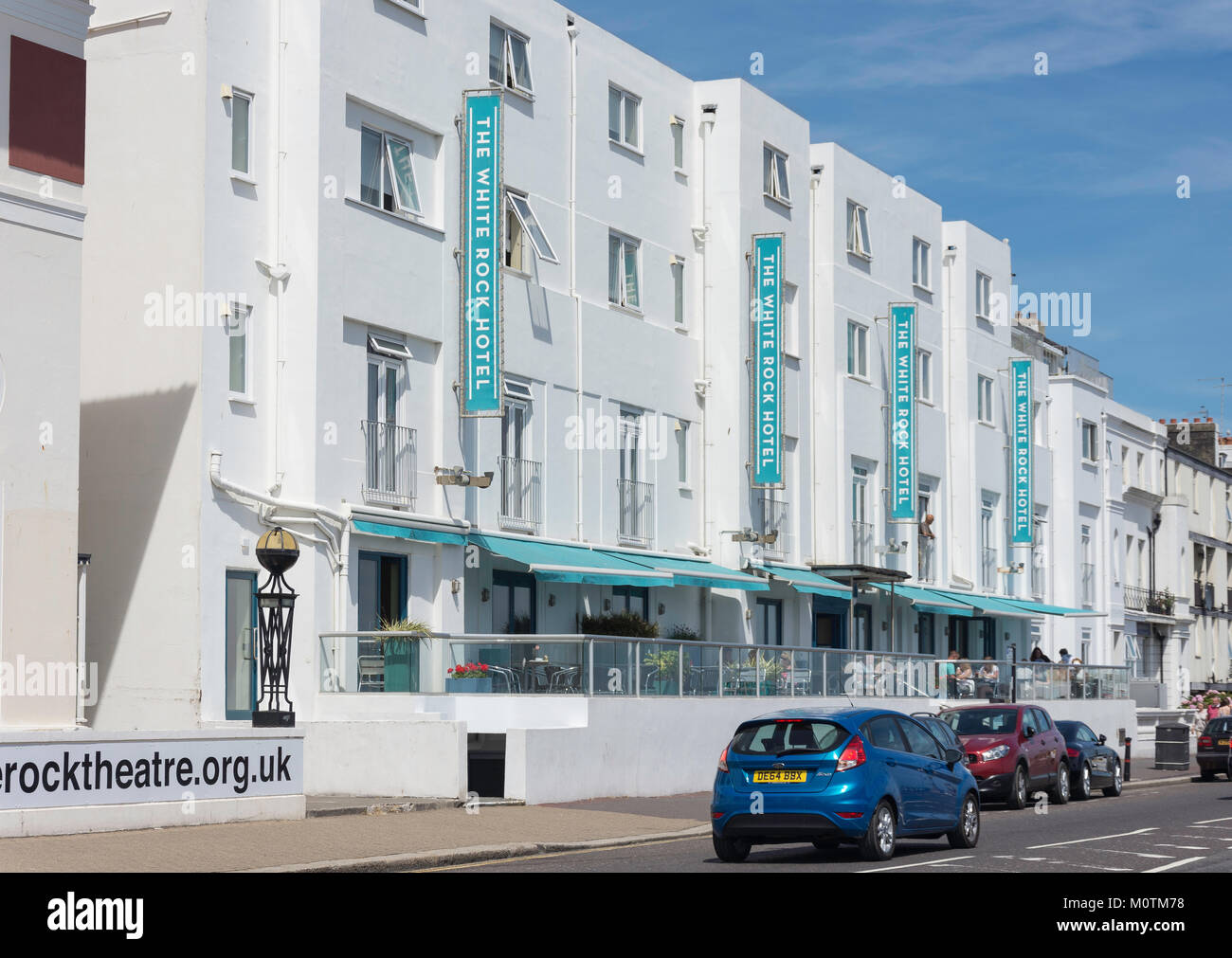 Der weiße Rock Hotel, White Rock, Hastings, East Sussex, England, Vereinigtes Königreich Stockfoto