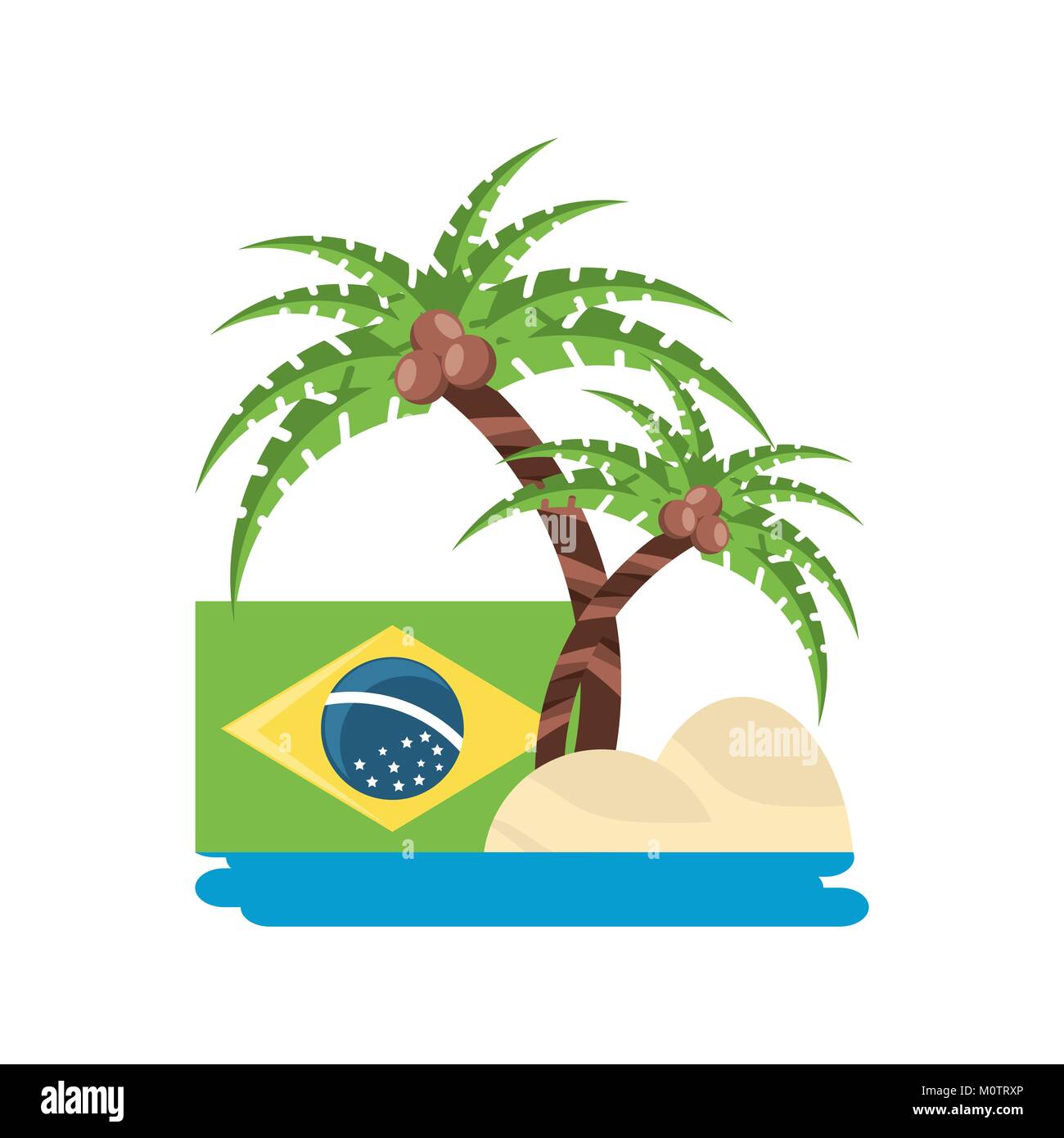 Willkommen Design in Brasilien Stock Vektor