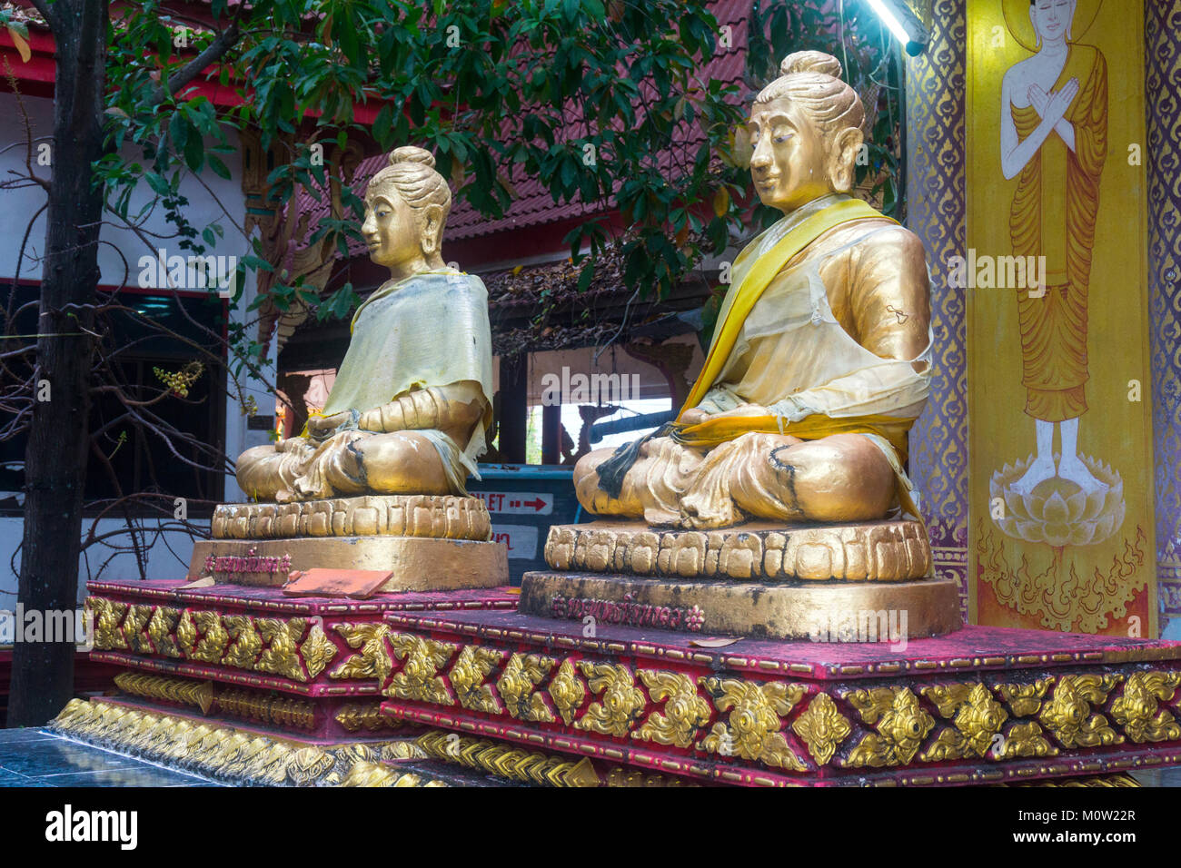 Asien, Thailand, Koh Samui, Bophut, Big Buddha Tempel - Wat Phra Yai Stockfoto