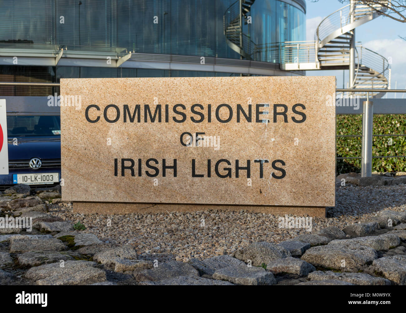 Irische Lichter HQ Dublin, Irland Stockfoto